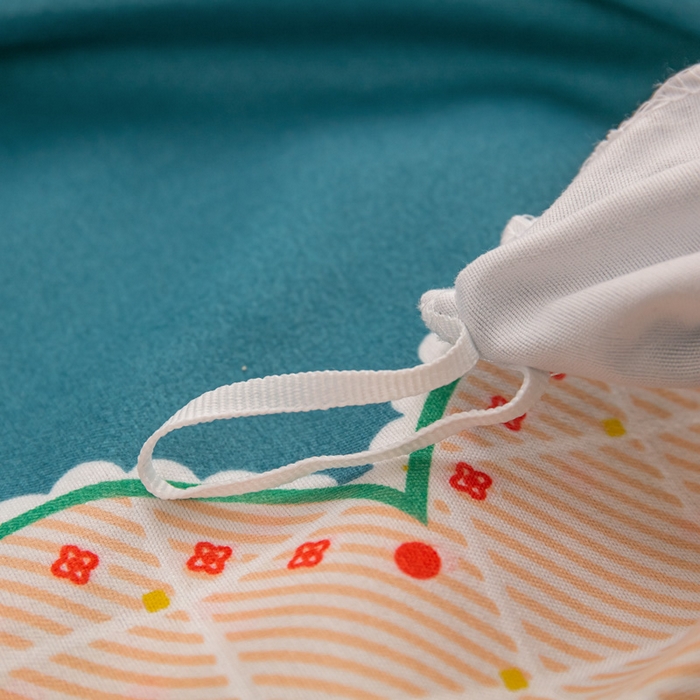 91家纺网 家纺一手货源 找家纺 莎臣豹 2025新款植物羊绒印花四件套 趣味时光