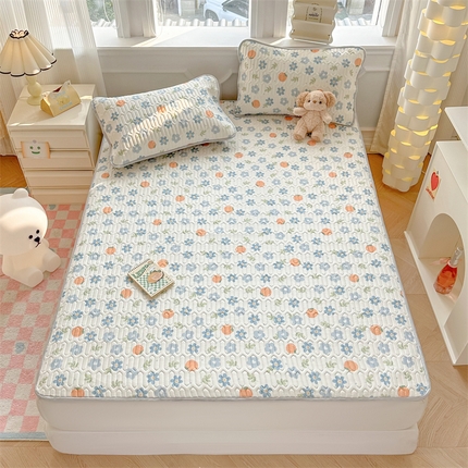 91家纺网 家纺一手货源 找家纺 （总）慕尚家纺 2025新款凉感丝印花乳胶凉席