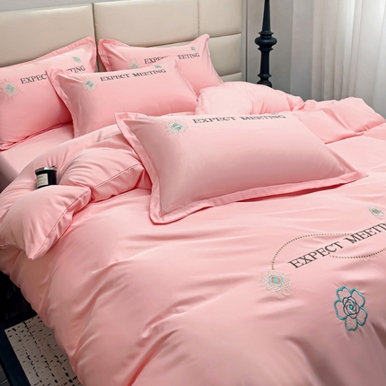 91家纺网 家纺一手货源 找家纺 （总）恋佳居 2025新款水洗真丝刺绣四件套