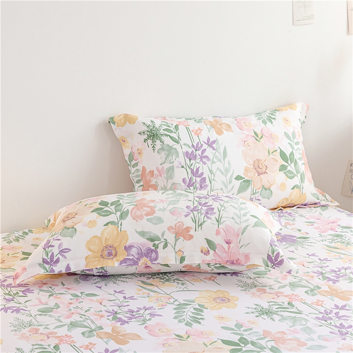 91家纺网 家纺一手货源 找家纺 金泰莱 2025新款印花竹纤维凉席三件套软凉席竹席盖毯子 鸿韵-粉