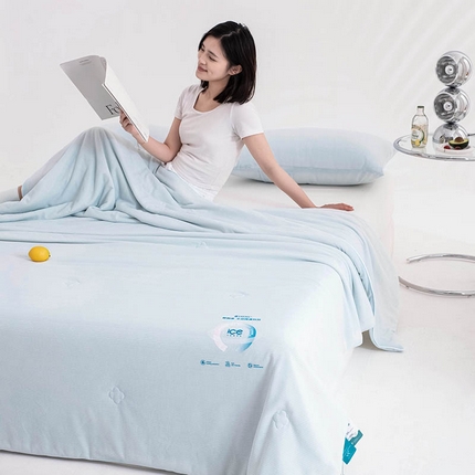 91家纺网 家纺一手货源 找家纺 （总）典冠 （有质检）2024新一代凉感抗菌提花夏被空调被夏被三件套（提供买家秀）