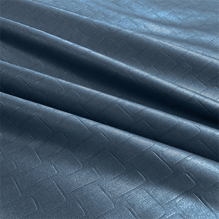 91家纺网 家纺一手货源 找家纺 古吉梦 2024新款水洗真丝提花四件套--迪梦  星空蓝+山灰