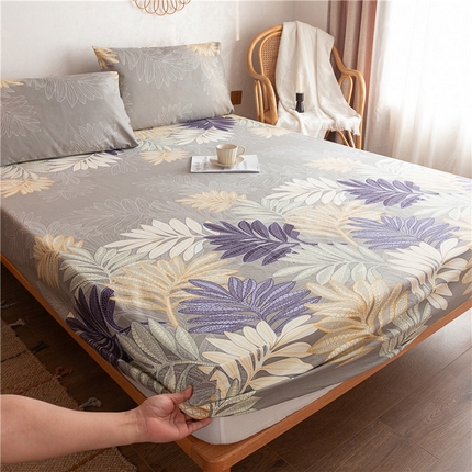 91家纺网 家纺一手货源 找家纺 金泰莱 2025新款全棉老粗布床笠纯棉床笠全棉床笠 秀颜