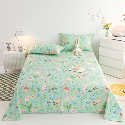 91家纺网 家纺一手货源 找家纺 （总）金泰莱 2025新款印花竹纤维凉席三件套软凉席竹席盖毯子