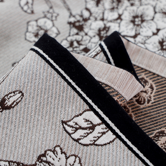 91家纺网 家纺一手货源 找家纺 朴尔毛巾被2024年新品全棉细纱编织纹AB版透气枕巾 香水绣球52*78cm