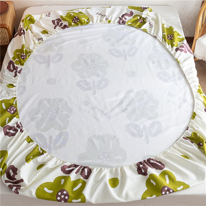 91家纺网 家纺一手货源 找家纺 金泰莱 2025新款全棉老粗布床笠纯棉床笠全棉床笠 初妍