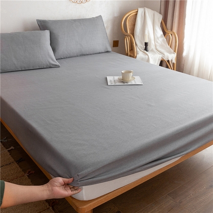 91家纺网 家纺一手货源 找家纺 金泰莱 2025新款全棉老粗布床笠纯棉床笠全棉床笠 不凡