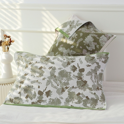 91家纺网 家纺一手货源 找家纺 （总）朴尔毛巾被2024年新品全棉细纱编织纹AB版透气枕巾