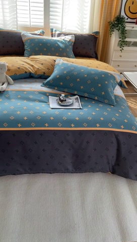 91家纺网 家纺一手货源 找家纺 美宜家 2025新款植物羊绒加厚斜纹磨毛单被套 诺曼蒂