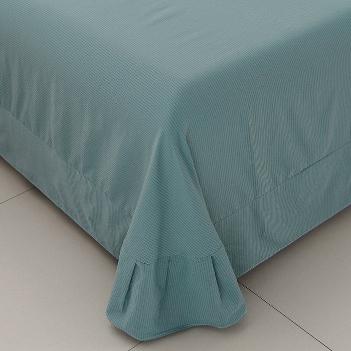 91家纺网 家纺一手货源 找家纺  盈超2024新款A类有氧提花泡泡纱床裙夏被四件套 字母恐龙