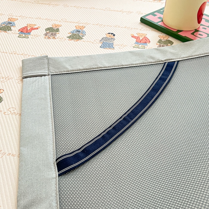 91家纺网 家纺一手货源 找家纺 星座-2025大斜纹复合冰丝凉席 萌熊印象