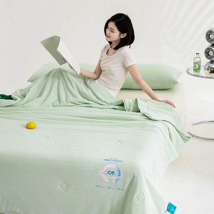 91家纺网 家纺一手货源 找家纺 （总）典冠 （有质检）2024新一代凉感抗菌提花夏被空调被夏被三件套（提供买家秀）