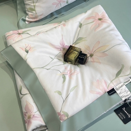 91家纺网 家纺一手货源 找家纺 南通朵美纺织品有限公司 2024新款50支天丝印花单夏被 花雨