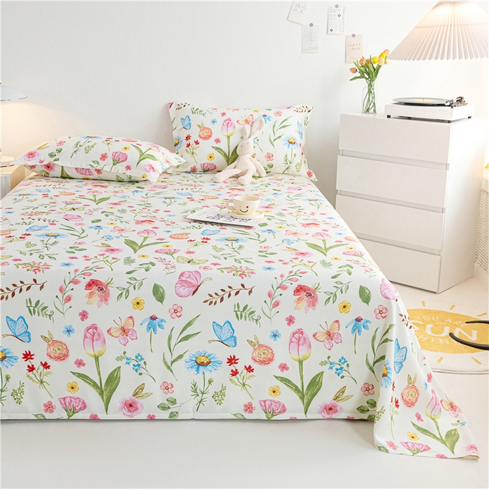 91家纺网 家纺一手货源 找家纺 金泰莱 2025新款印花竹纤维凉席三件套软凉席竹席盖毯子 微醺