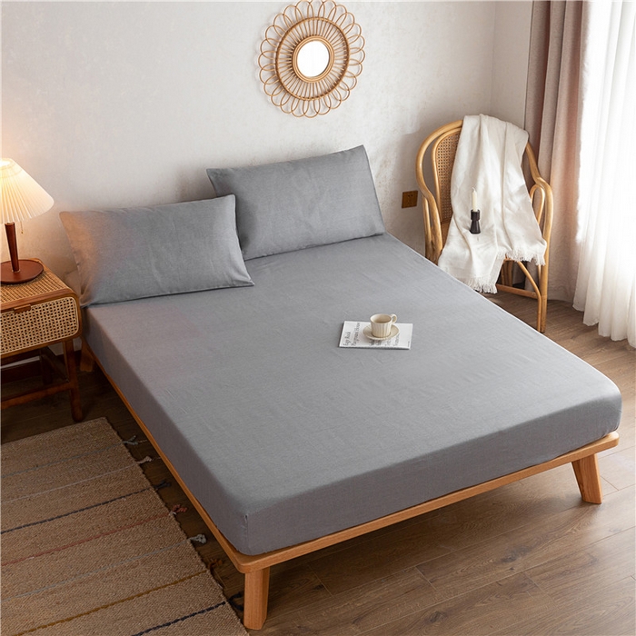 91家纺网 家纺一手货源 找家纺 金泰莱 2025新款全棉老粗布床笠纯棉床笠全棉床笠 不凡