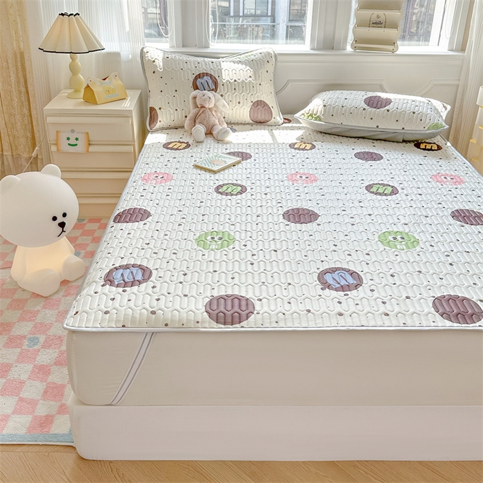 91家纺网 家纺一手货源 找家纺 （总）慕尚家纺 2025新款凉感丝印花乳胶凉席