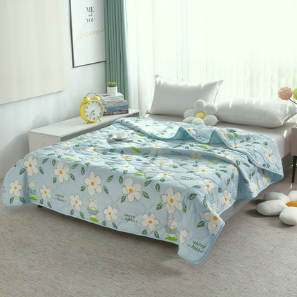 91家纺网 家纺一手货源 找家纺 （总）好欣怡家纺 2024新款超声波磨毛印花夏凉被