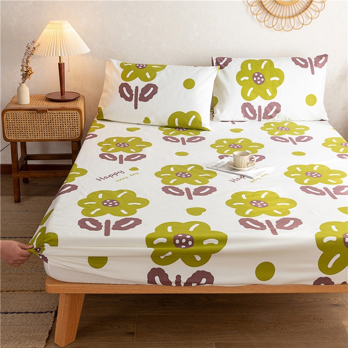 91家纺网 家纺一手货源 找家纺 金泰莱 2025新款全棉老粗布床笠纯棉床笠全棉床笠 初妍