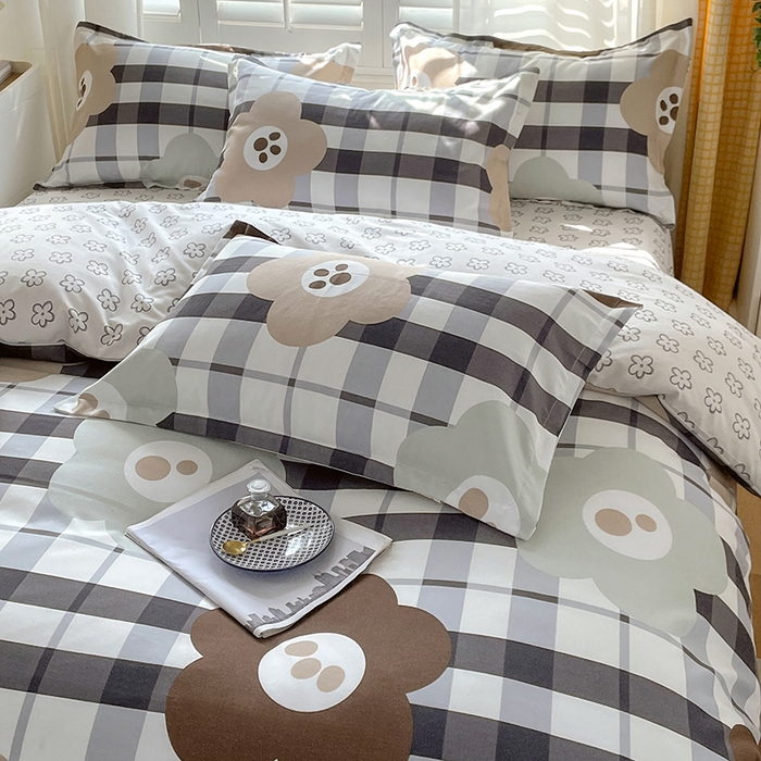 91家纺网 家纺一手货源 找家纺 美宜家 2025新款植物羊绒加厚斜纹磨毛单被套 格致花韵