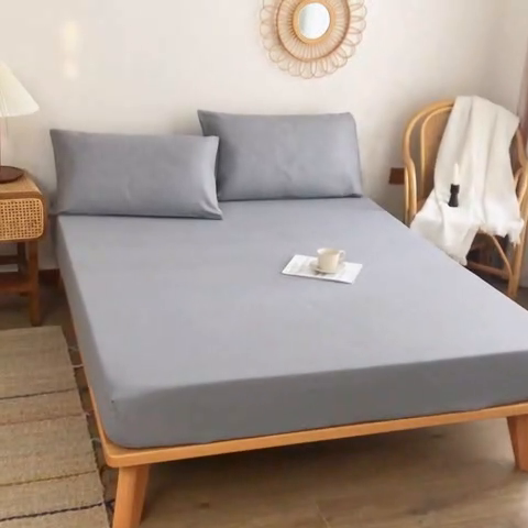 91家纺网 家纺一手货源 找家纺 金泰莱 2025新款全棉老粗布床笠纯棉床笠全棉床笠 不凡