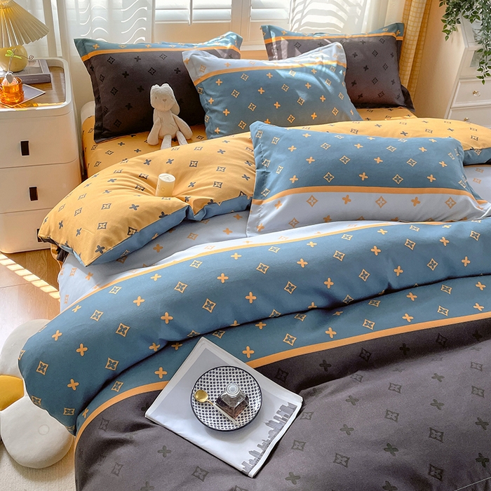 91家纺网 家纺一手货源 找家纺 美宜家 2025新款植物羊绒加厚斜纹磨毛单被套 诺曼蒂