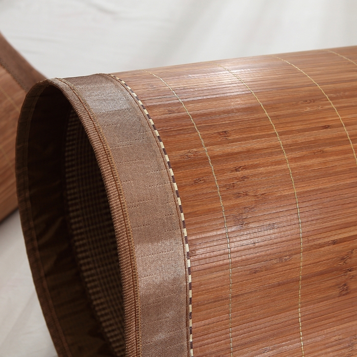 91家纺网 家纺一手货源 找家纺 新月家纺（锦威郎） 2024新款夏季竹席冰藤折叠双面席子 碳化席