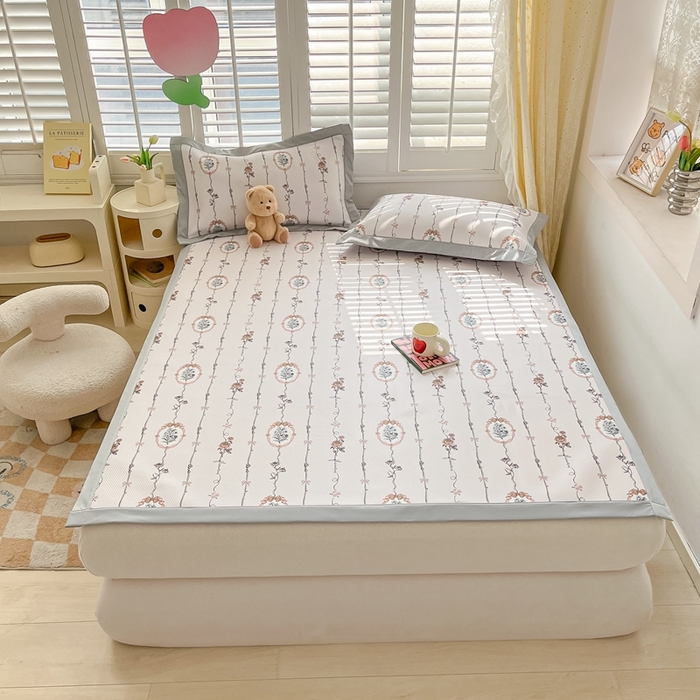 91家纺网 家纺一手货源 找家纺 星座-2025大斜纹复合冰丝凉席 兰菲妮