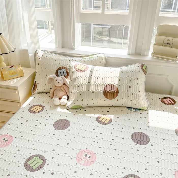 91家纺网 家纺一手货源 找家纺 （总）慕尚家纺 2025新款凉感丝印花乳胶凉席