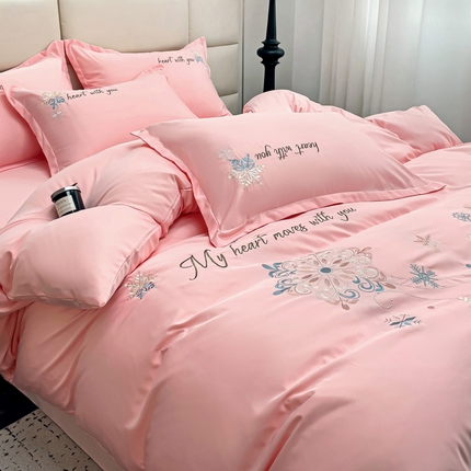 91家纺网 家纺一手货源 找家纺 （总）恋佳居 2025新款水洗真丝刺绣四件套