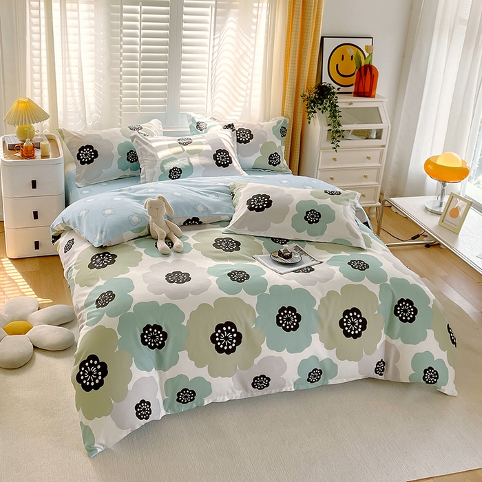 91家纺网 家纺一手货源 找家纺 美宜家 2025新款植物羊绒加厚斜纹磨毛单被套 七里香