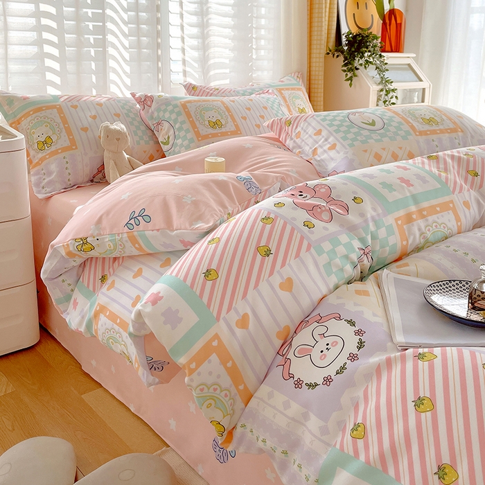 91家纺网 家纺一手货源 找家纺 美宜家 2025新款植物羊绒加厚斜纹磨毛单被套 艾瑞莎