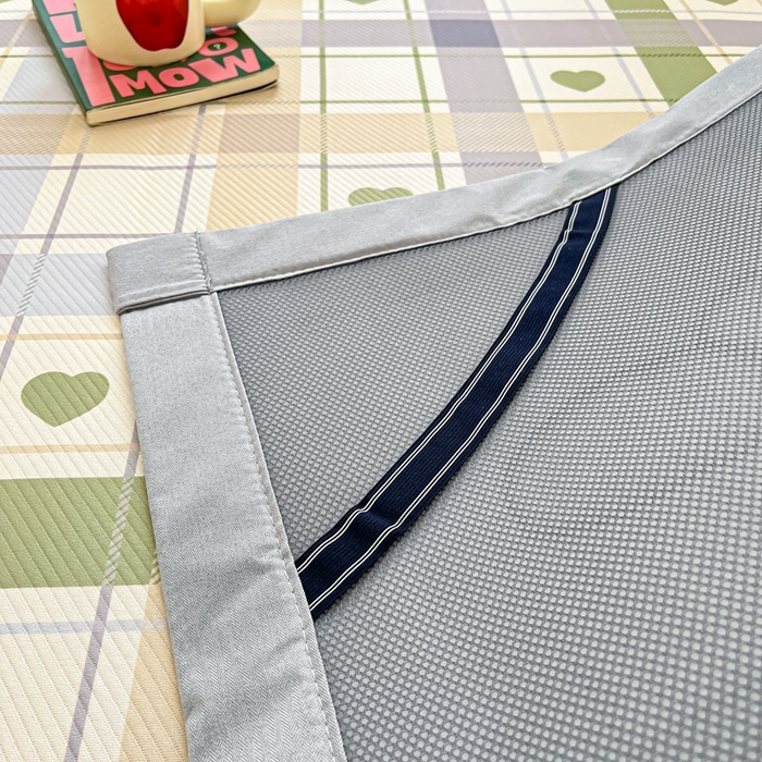 91家纺网 家纺一手货源 找家纺 星座-2025大斜纹复合冰丝凉席 爱心气泡绿