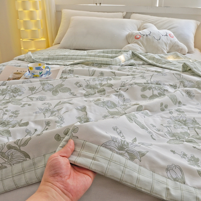 91家纺网 家纺一手货源 找家纺 （总）德芙 2024新款全棉小碎花夏被被子被芯