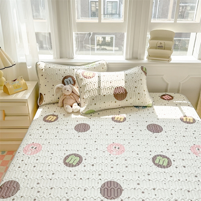 91家纺网 家纺一手货源 找家纺 （总）慕尚家纺 2025新款凉感丝印花乳胶凉席