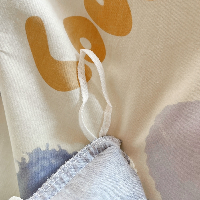 91家纺网 家纺一手货源 找家纺 添越 2024小清新韩版蕾丝花边纯棉夹棉床盖三件套全棉-怦然心动-蓝