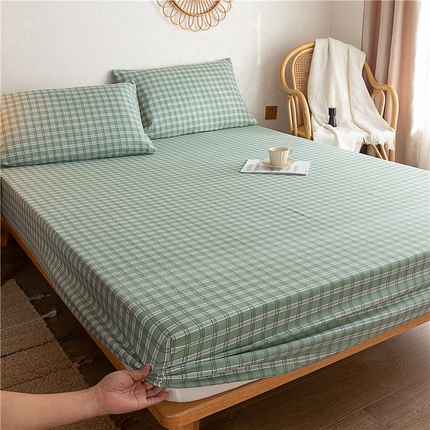 91家纺网 家纺一手货源 找家纺 金泰莱 2025新款全棉老粗布床笠纯棉床笠全棉床笠 华丽