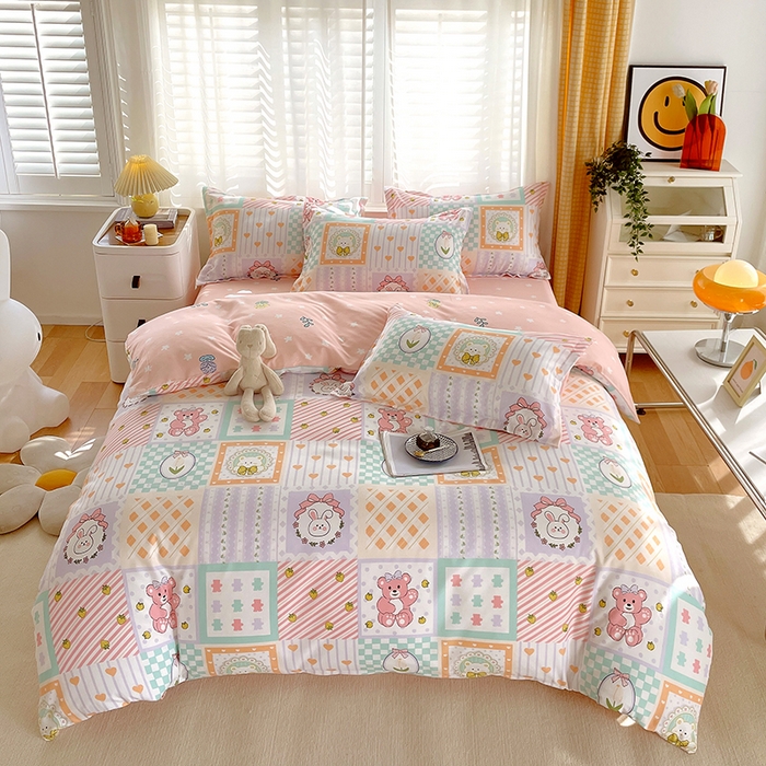 91家纺网 家纺一手货源 找家纺 美宜家 2025新款植物羊绒加厚斜纹磨毛单被套 艾瑞莎