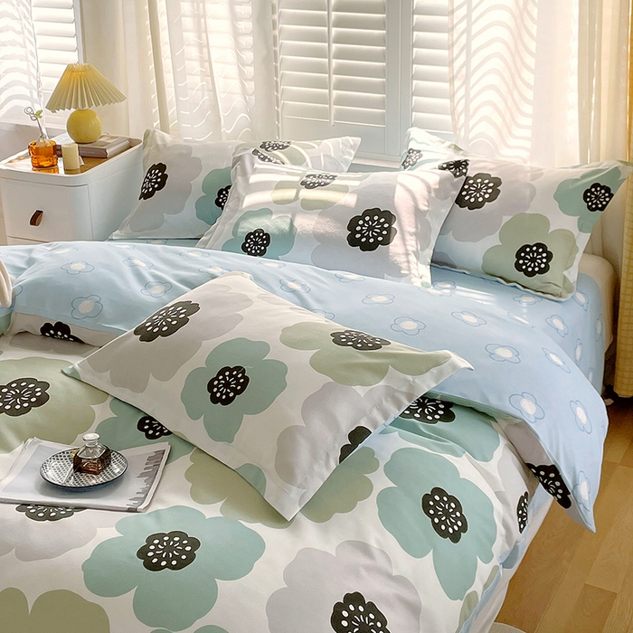 91家纺网 家纺一手货源 找家纺 美宜家 2025新款植物羊绒加厚斜纹磨毛单被套 七里香