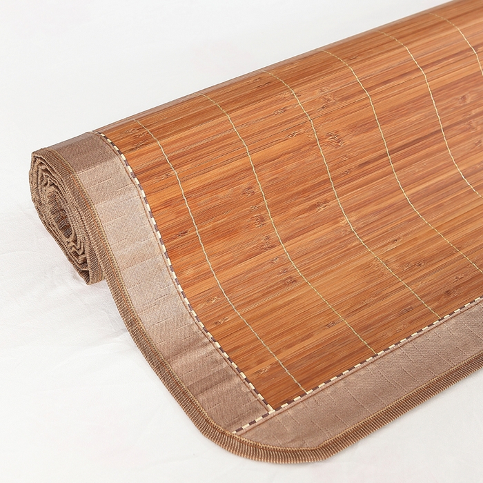 91家纺网 家纺一手货源 找家纺 新月家纺（锦威郎） 2024新款夏季竹席冰藤折叠双面席子 碳化席