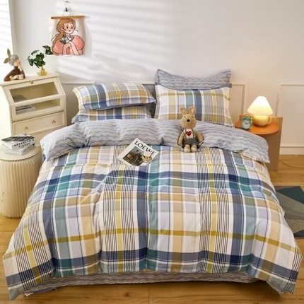 美宜家 2025新款植物羊绒加厚斜纹磨毛单被套 俄洛伊
