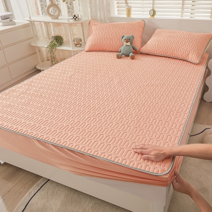 91家纺网 家纺一手货源 找家纺 （总）湘之帛 2024直播新款加厚印花凉感丝乳胶凉席床笠款三件套