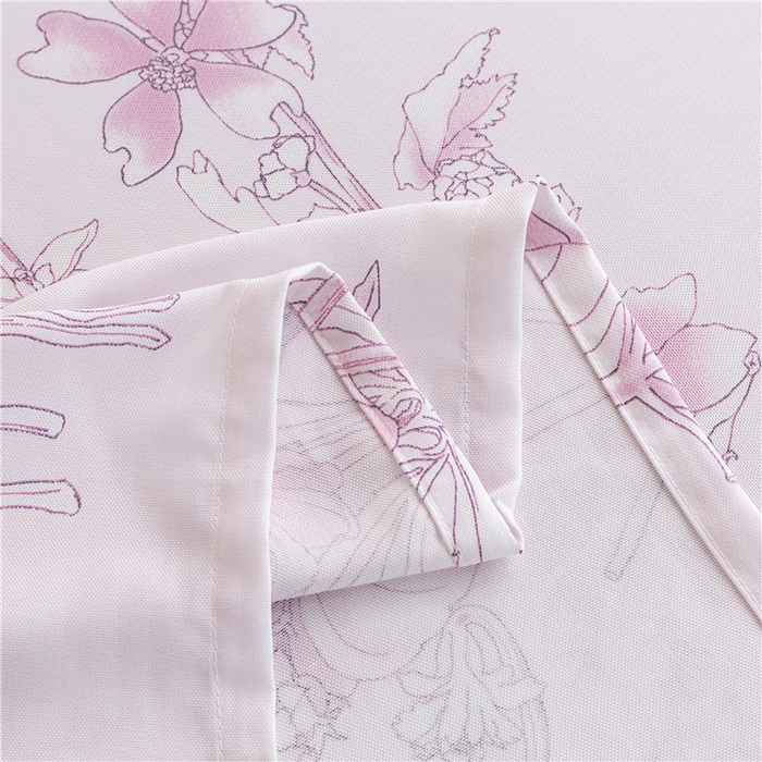 91家纺网 家纺一手货源 找家纺 金泰莱 2025新款印花竹纤维凉席三件套软凉席竹席盖毯子 彩韵-粉