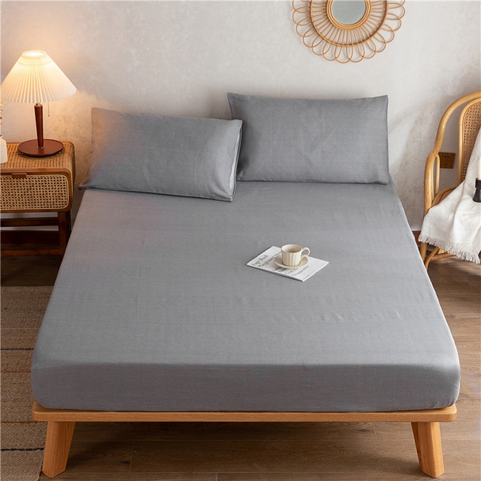 91家纺网 家纺一手货源 找家纺 金泰莱 2025新款全棉老粗布床笠纯棉床笠全棉床笠 不凡