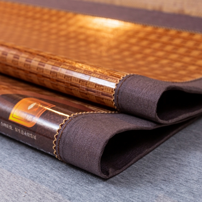 91家纺网 家纺一手货源 找家纺 （总）新月家纺（锦威郎） 2024新款年年有余竹青冰丝凉席