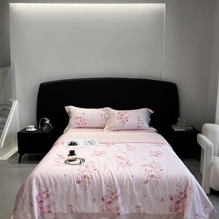 91家纺网 家纺一手货源 找家纺 （总）南通朵美纺织品有限公司 2025新款50支天丝印花夏被四件套