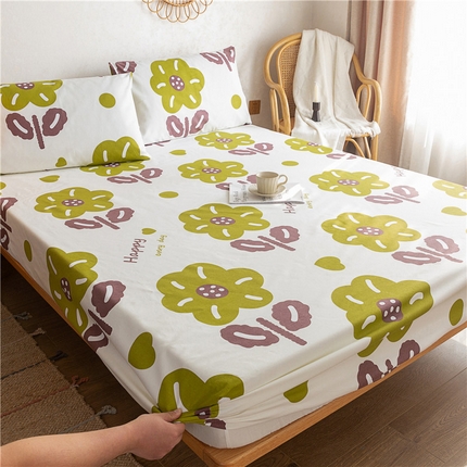 91家纺网 家纺一手货源 找家纺 金泰莱 2025新款全棉老粗布床笠纯棉床笠全棉床笠 初妍