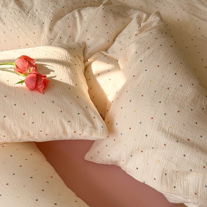 91家纺网 家纺一手货源 找家纺 洋铭区（原狠狠爱）  2024新款皱皱纱四件套 彩色星空