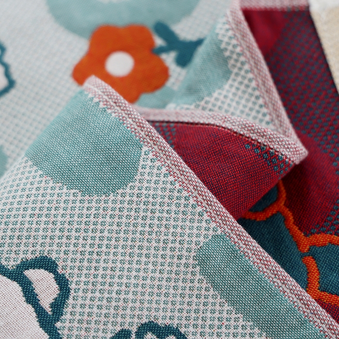 91家纺网 家纺一手货源 找家纺 朴尔毛巾被2024年新品全棉细纱编织纹AB版透气枕巾 比熊宝贝 52*78cm