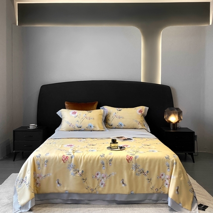 91家纺网 家纺一手货源 找家纺 （总）南通朵美纺织品有限公司 2025新款50支天丝印花夏被四件套