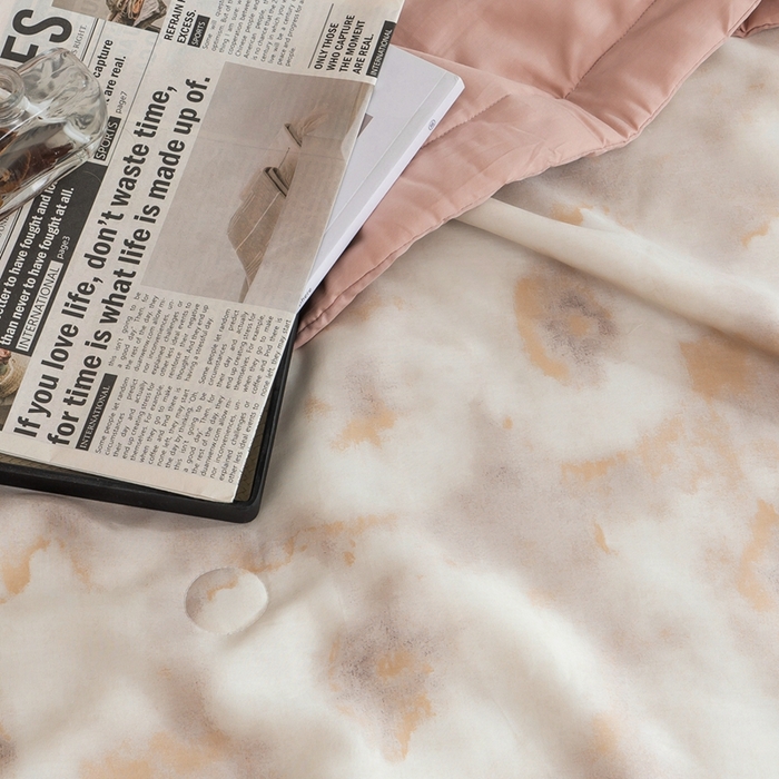 91家纺网 家纺一手货源 找家纺 黛舒家居 2024新款莱赛尔天丝大豆夏被四件套 未央